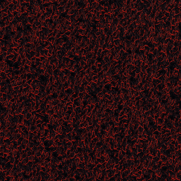 Screenshot of a black and red lava-like texture with three-hex-tiling applied with a patch scale of 6