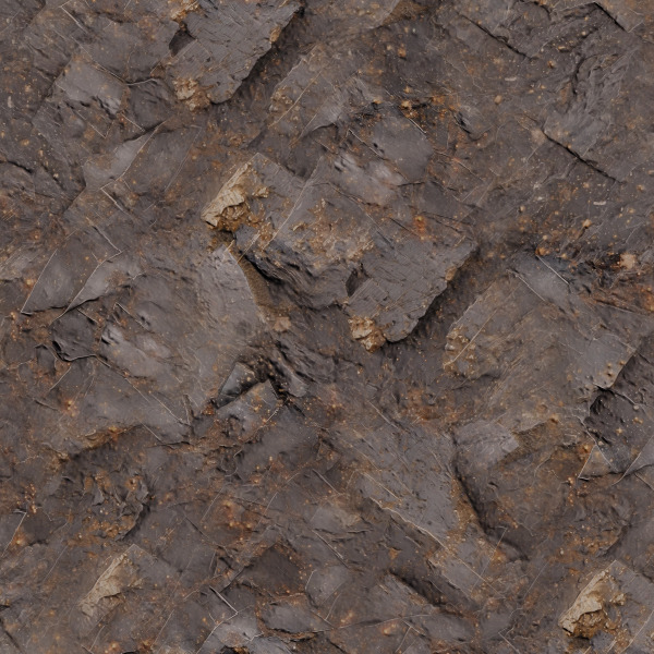 Screenshot of a rocky/mineral-like texture with three-hex-tiling applied and contrast-corrected blending disabled