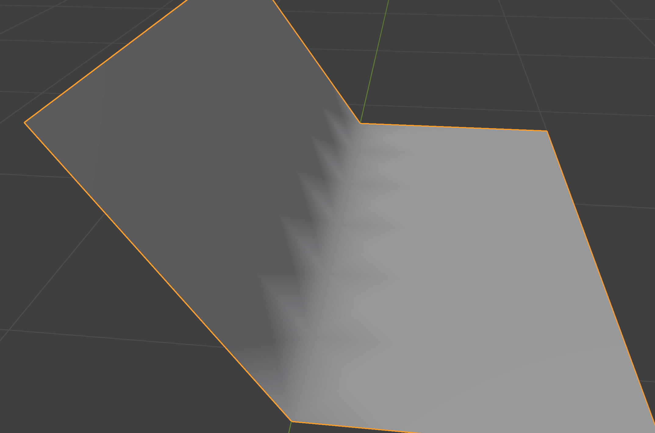 A screenshot of a scene rendered with Three.JS.  There are several floating platforms made out of puffed-up-looking rectangular prisms floating over a void. They look like they've been inflated with air, kind of like a bouncy house. The background is pure black.